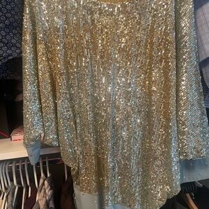 Gold Sequin Top